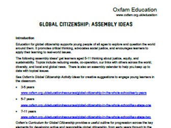 Global Citizenship: Assembly Ideas