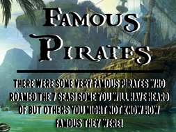 Famous Pirates
