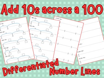 Add Tens Across a Hundred Number Line