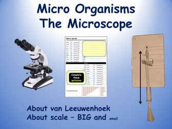 Micro organisms - 2. The microscope (PowerPoint, Worksheets and Videos)