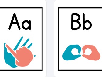 BSL Alphabet Posters – British Sign Language Fingerspelling Display