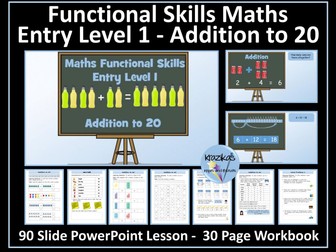 Functional Skills Maths - Entry Level 1 - Addition to 20