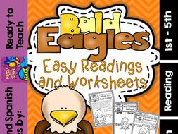 Bald Eagle - Ready to Print Easy Readings and Worksheets
