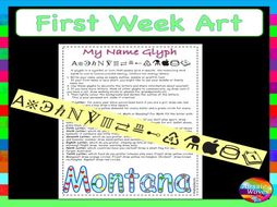 Back to School Art Idea for First Week Display - Getting to know everyone