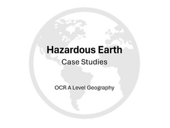 Hazardous Earth Case Study Summaries