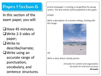 AQA GCSE English Language Paper 1 Section B: 4 Revision Lessons for Year 11
