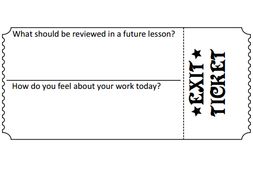 exit ticket teaching resources