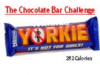 The Chocolate Bar Challenge: Continuous Training/Calories/Cardiovascular Endurance