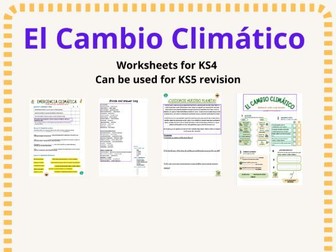 EL CAMBIO CLIMÁTICO KS4 Spanish workpack PDF