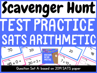 SATS arithmetic practice 1 | Fun Scavenger Hunt | Year 6 | UKS2 | No prep