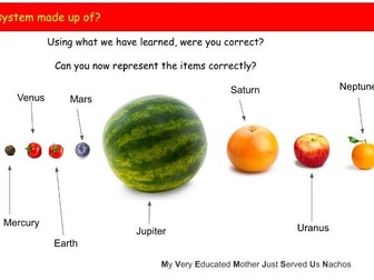 Solar System - Year 5 Science - Know the 8 planets in our solar system and their order from the Sun