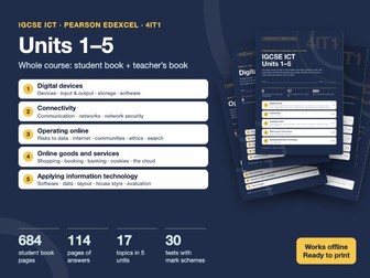 IGCSE ICT Edexcel Complete Course Units 1-5: Student Book + Teacher's Answers