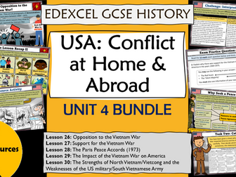 USA Home & Abroad - Unit 4 BUNDLE - Vietnam - GCSE Edexcel History