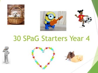 Year 4 SPaG Starters