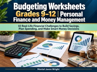 Budgeting Worksheets for High School | Personal Finance and Financial Literacy Activities