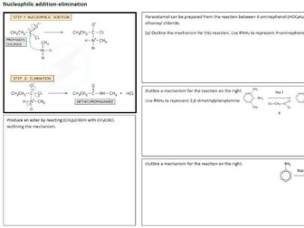 A2 Chemistry Organic Mechanisms Revision Mat (AQA)