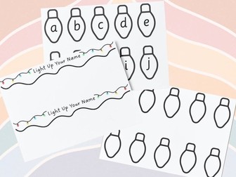 Christmas - Lights Name Building