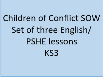 Children of Conflict SOW - KS3