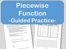 Piecewise Functions Guided Notes or Lesson Practice | Teaching Resources