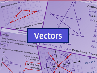 Vectors - A level AS Mathematics