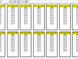 tricky common exception words bookmark and look cover write check
