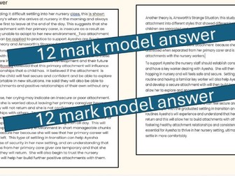 How to construct a 12 mark question T-Level Education and Early Years