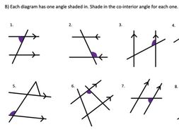 Alternate and Co-interior Angles (Angles in Parallel Lines) | Teaching ...