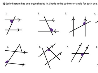 Alternate and Co-interior Angles (Angles in Parallel Lines)