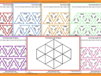 Converting Length Tarsia Game for KS2 - by Classroom Secrets