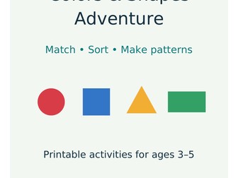 Colors & Shapes Activities Ages 3–5 | Sorting & Patterns