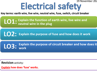 EDEXCEL CP9i Electrical safety