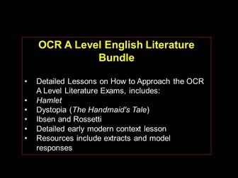 OCR A Level Literature