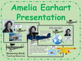 Amelia Earhart Presentation - Women's History Month