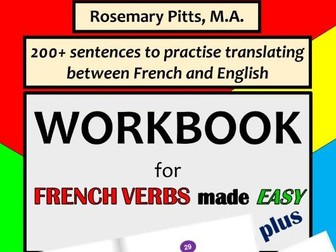 WORKBOOK for "French Verbs Made Easy PLUS"