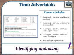 1 180 TOP TIME ADVERBIALS DIARY ENTRY TEACHING RESOURCES CURATED visual data 6
