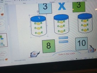 3 times table interactive presentation