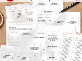 Grounding Toolkit Printable | Calming Technique Cards