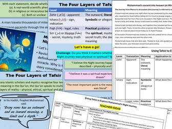 Miracles in Islam (Tafsir) - al-Mi'raj, The Night Journey KS3 RS