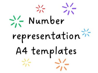 Number Representation Poster 1-10