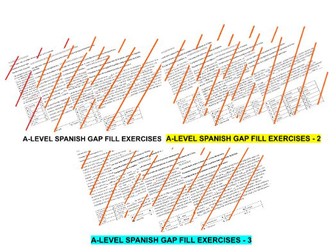 A-level Spanish gap fill exercises 12 themes