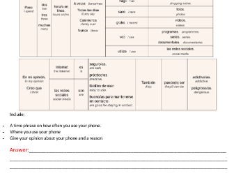 New GCSE Spanish Speaking question booklet practice Modules 1 and 3