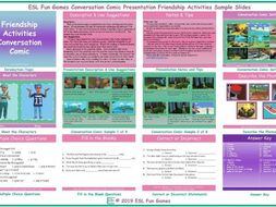 Friendship Activities Conversation Comic Presentation
