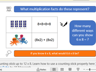 x8 Multiplication facts