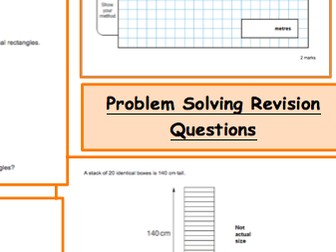 Y6 SATS prep revision homework A3 sheets maths arithmetic reasoning and FDP