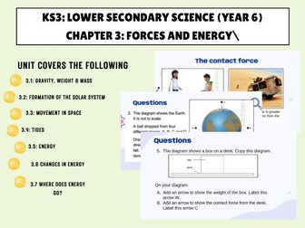 Unit 3: Forces and Energy KS3 (Stage7): Cambridge Lower Secondary Science