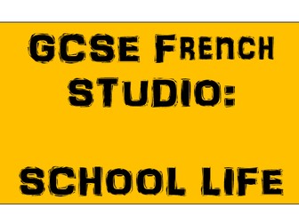 GCSE STUDIO  French -  SCHOOL