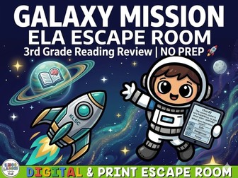 KS2 Literacy Escape Room | Reading Comprehension Revision (Ages 7-9)
