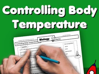 Controlling Body Temperature Home Learning Worksheet GCSE