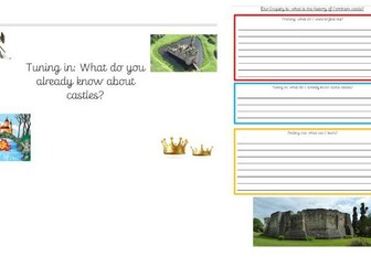 Castle Enquiry lesson - powerpoint, worksheet and lesson plan