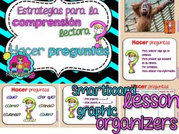 Reading Comprehension Strategies- Hacer preguntas for SMARTBOARD